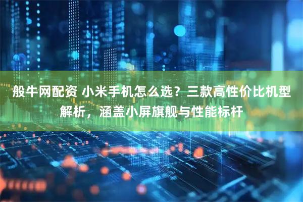 般牛网配资 小米手机怎么选？三款高性价比机型解析，涵盖小屏旗舰与性能标杆