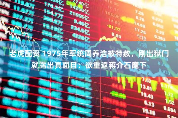 老虎配资 1975年军统周养浩被特赦，刚出狱门就露出真面目：欲重返蒋介石麾下